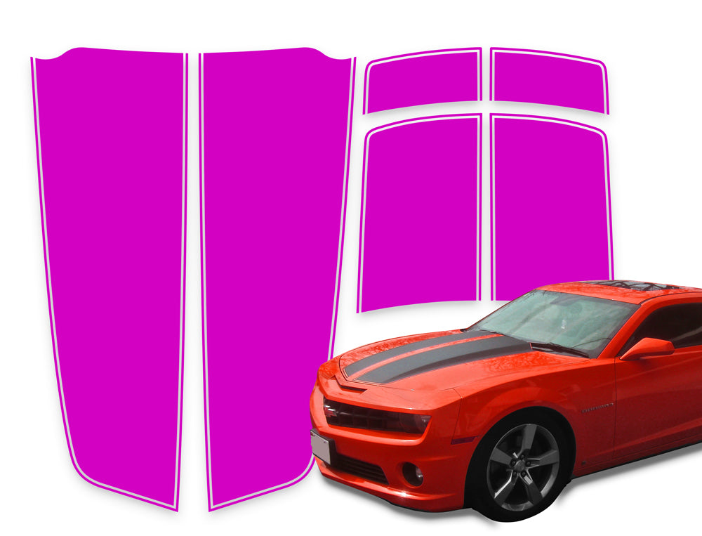Car Sticker Racing Rally Stripes Pink for GTI POLO Bora Vinyl Hood Decal  ZC1390