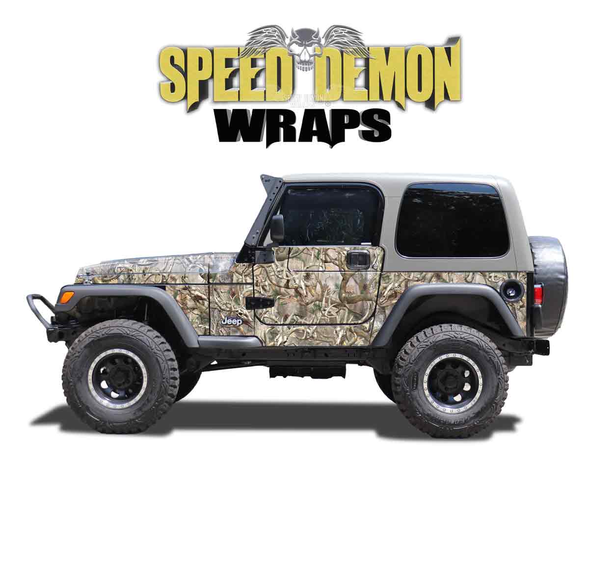 1997-2006 TJ Jeep Wrangler  Side Wrap Kit - Buck Camouflage