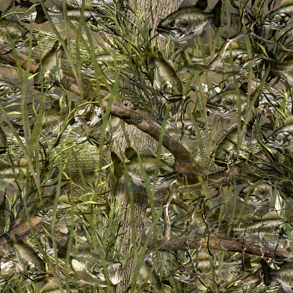 Bass camo close up