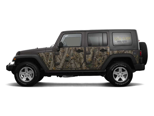 Pre-cut Jeep JK Wrap Forest Camo 