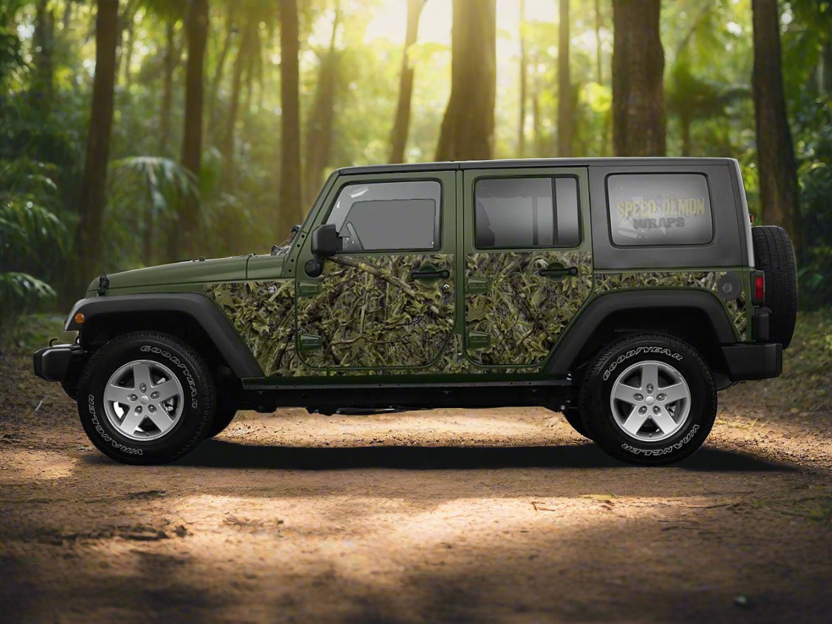  JK Jeep Wrangler Wrap Marshland Camo  