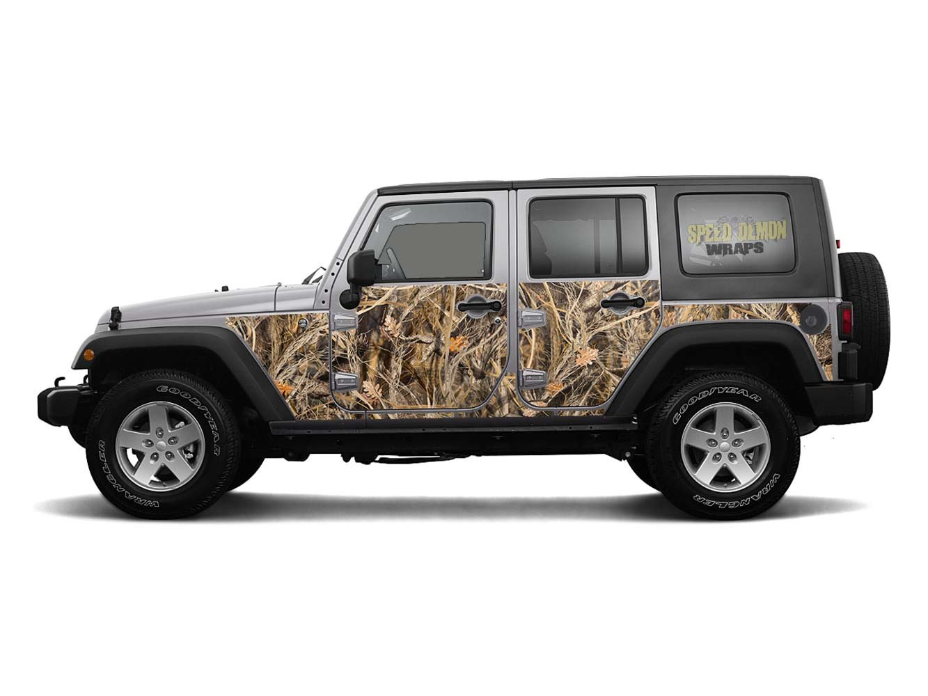 Pre-cut Jeep Wrangler Wrap Tallgrass Duck Camouflage 