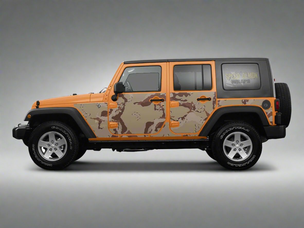 Jk Jeep Wrangler Wrap Desert Camouflage 