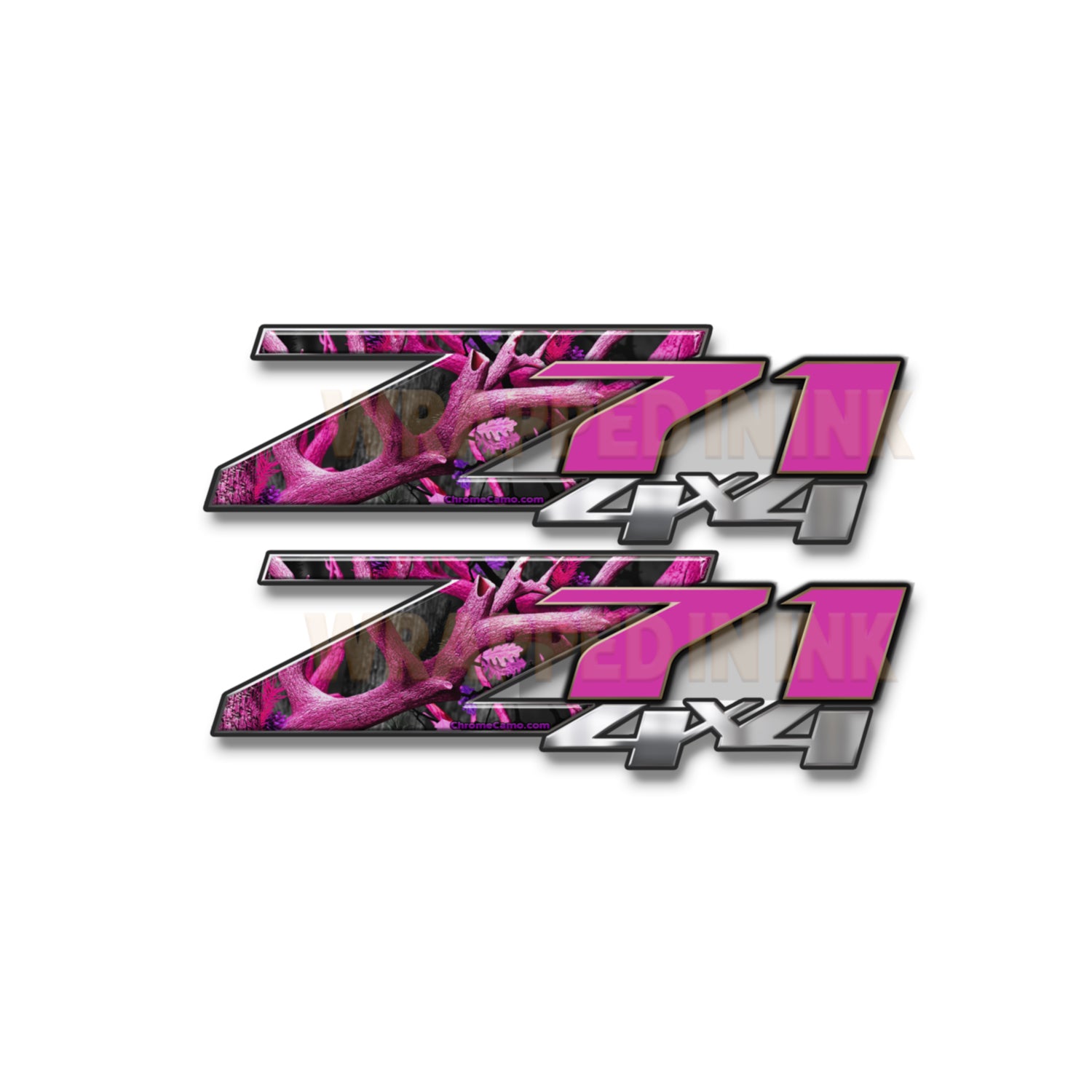 Z71 4x4 Decals Pink Obliteration Camo