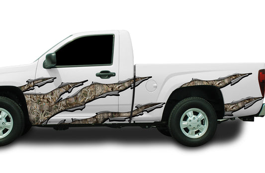 Rocker Panel Side Graphics Buck Skulls Wrap Ripped Metal